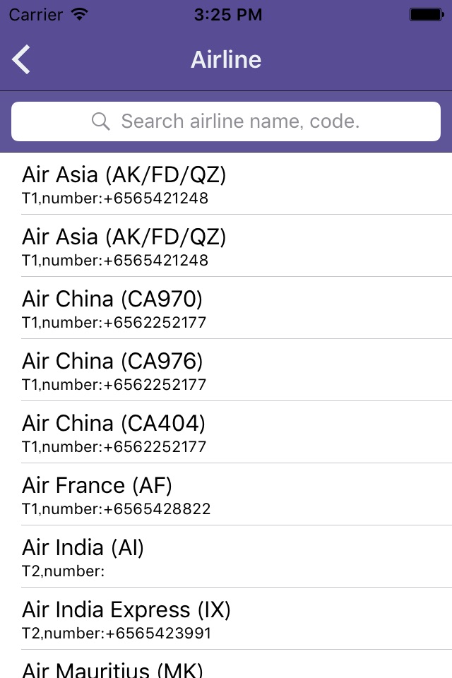 Changi Airport Flight Status screenshot 4