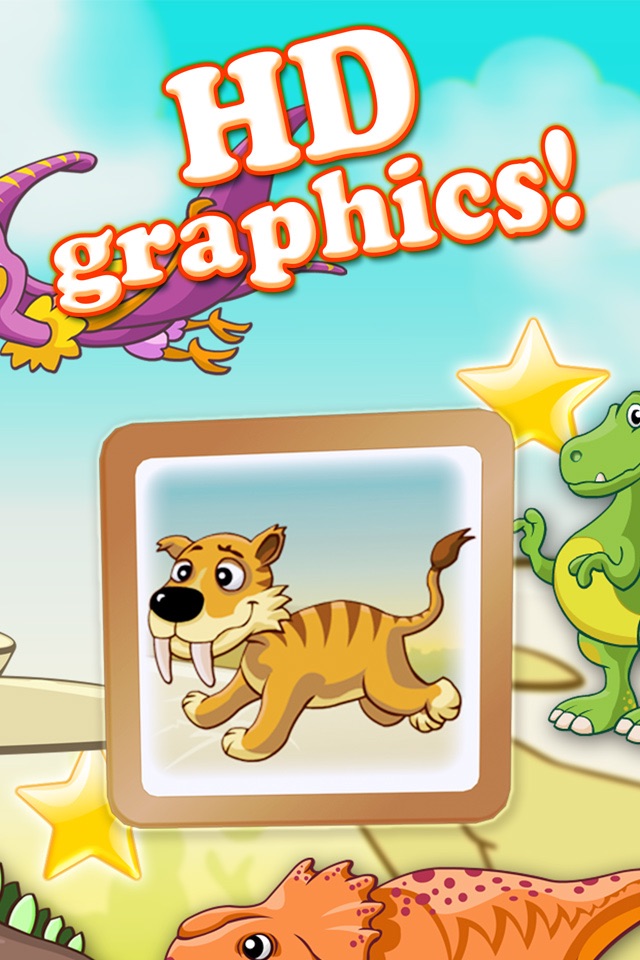 Jurassic dinosaur world pairs puzzle for toddlers and kids screenshot 4