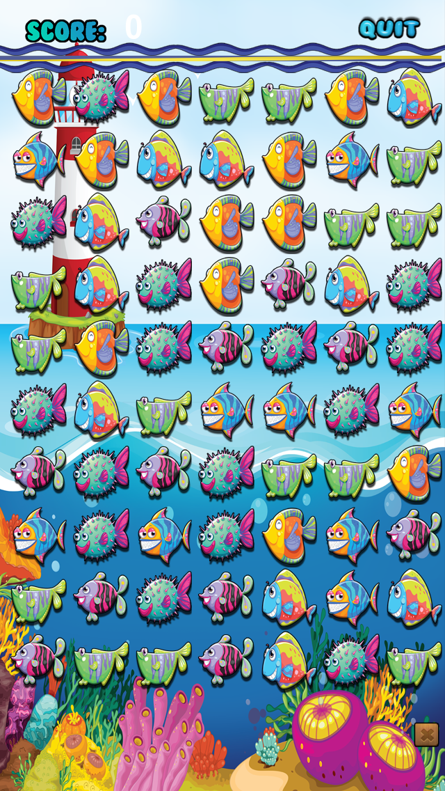 Fish Match Mania Water Puzzle - Where's my bubble?  FREEのおすすめ画像3