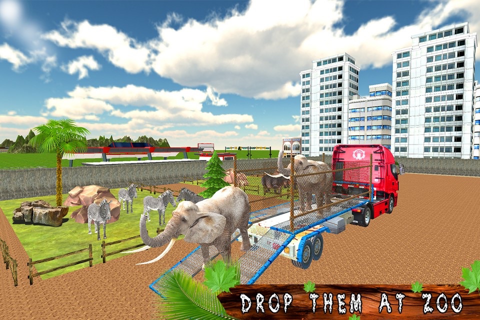 Transporter Truck Zoo Animals screenshot 2