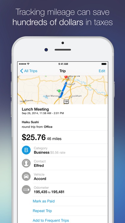 Mileage Log+ : Trip Log & Mileage Tracker