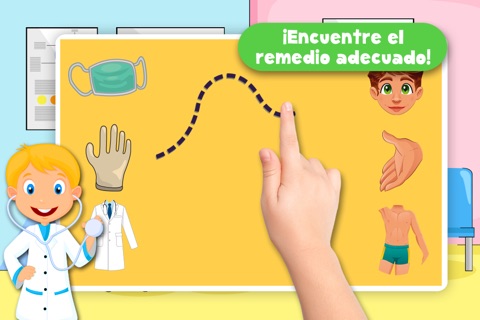 Free Kids Puzzle Teach me Hospital - Learn how to be a doctor or a nurse screenshot 2