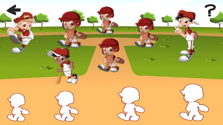 Action Baseball: Sort By Size Game for Children to Learn and Play