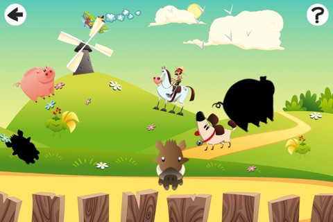 Animated Shadow Puzzle: Funny Game-s For Small Kid-s with Happy Farm Animal-s screenshot 2