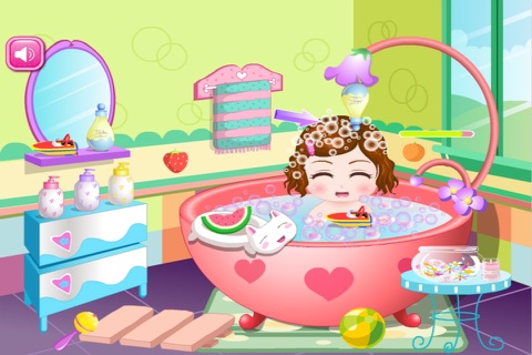 Cute Baby Bathing Game - The hottest kids baby bathing game for girls and kids! screenshot 2