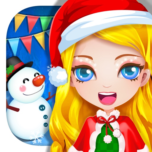 Christmas Doll Dress Up Party Icon