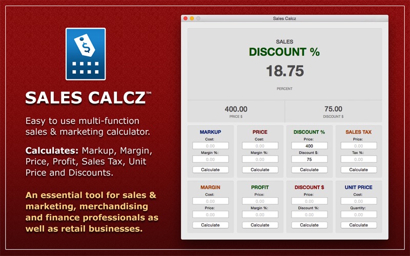 Sales Calcz App Price Drops