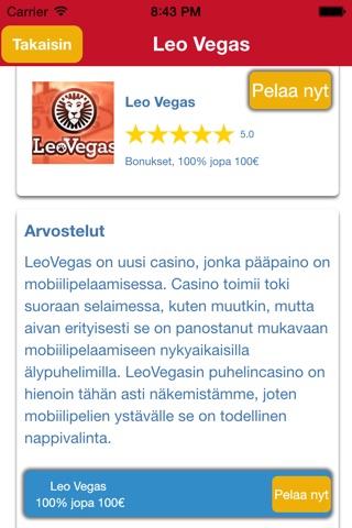 Top Kasinot Suomi screenshot 3