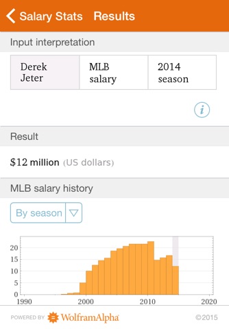 Wolfram Pro Baseball Stats Reference App screenshot 3