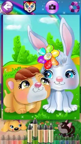 Game screenshot Royal Pets - Coloring Book for Kids with Littlest Animals Shop mod apk