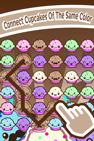 Mmmm Cupcakes! a Deliciously Cute Game of Color Conecting screenshot 2