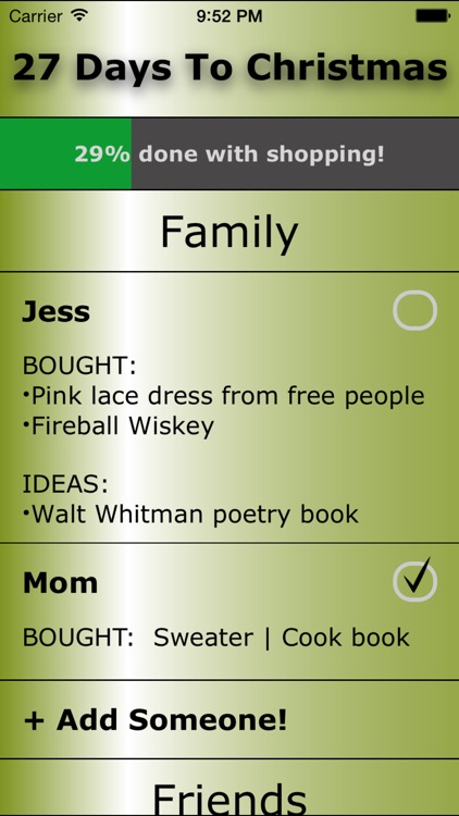 christmas list by red room software by red room software