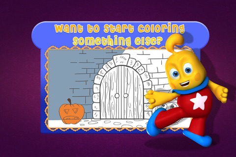 Tiny Artist Coloring Shapes Halloween Theme FREE screenshot 2
