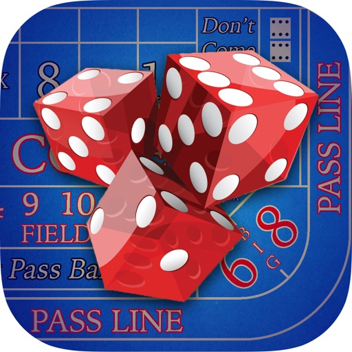 Snake Eyes Craps -  Deluxe Casino Dice Roll and Betting Game Icon