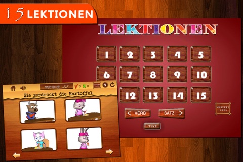 Verben für Kinder- Teil 2- Gratis Animierte Deutsch Sprach-Lern-Lektionen: Animated German language lessons for children screenshot 4