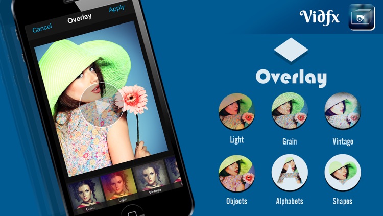 VidFx FREE-Add Video Effects by using Overlays and also add background music for videos