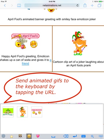 Emoji emoticon & animated gif 3D search keyboard screenshot 3