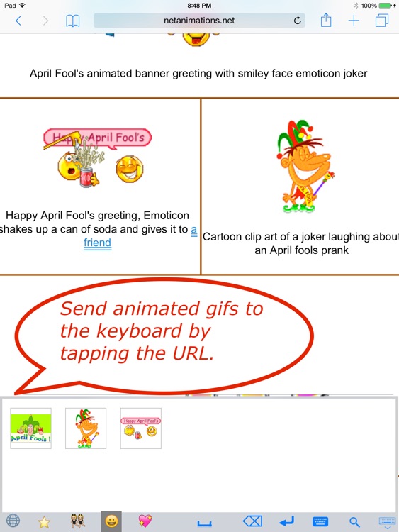 Emoji emoticon & animated gif 3D search keyboard