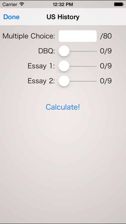 AP Score Calculator