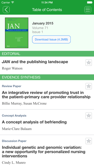 Journal of Advanced Nursing(圖1)-速報App