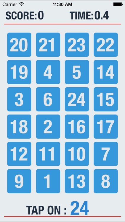 Tap Down - A Numbers Game to Test Your Speed