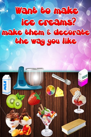 Dessert Ice Cream Kitchen Food Maker Game screenshot 3