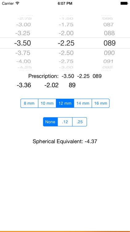 Vertex Conversion Eyeglass Prescription