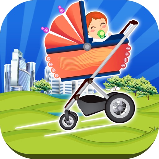 Cool Runaway Baby Stroller Race FREE icon