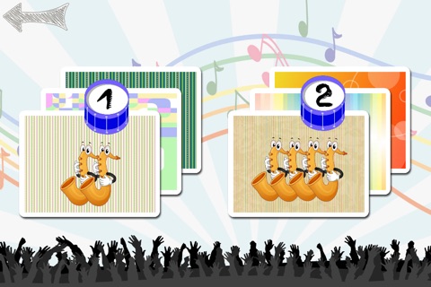 Free Memo Game Music Instruments Cartoon screenshot 2