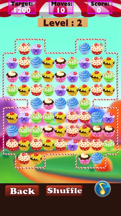 Cupcake Crunch Mania-The Best Free Cupcake Match 3 Style Game