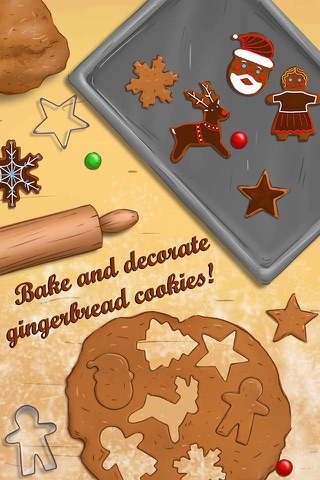Santa's Christmas Kitchen – Make Cupcakes, Cheesecake and Gingerbread Cookies screenshot 2