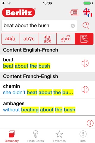French - English Berlitz Basic Talking Dictionary screenshot 2