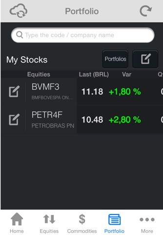 BM&FBOVESPA - Quotations screenshot 3