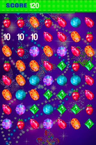 Jewels Fruits Match 3 Bash Free Puzzle Game Blaster Gems Saga HD Edition screenshot 3