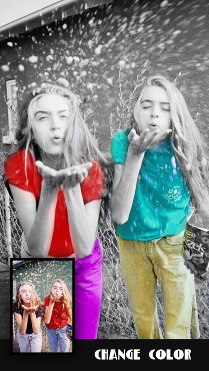 Pic Color Effects - Photo Splash Modifier: Black & White, Selective Grayscale plus Recolor FX