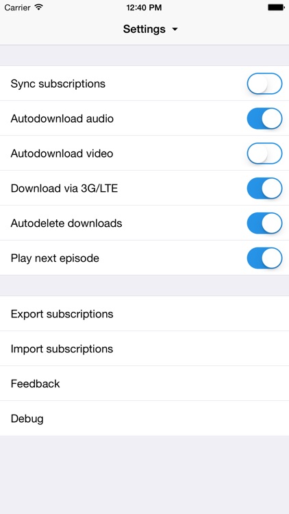 Jimcast - podcast client, manager, catcher. Integration with Podcasts, Instacast, Downcast, Pocket Casts, Overcast screenshot-3