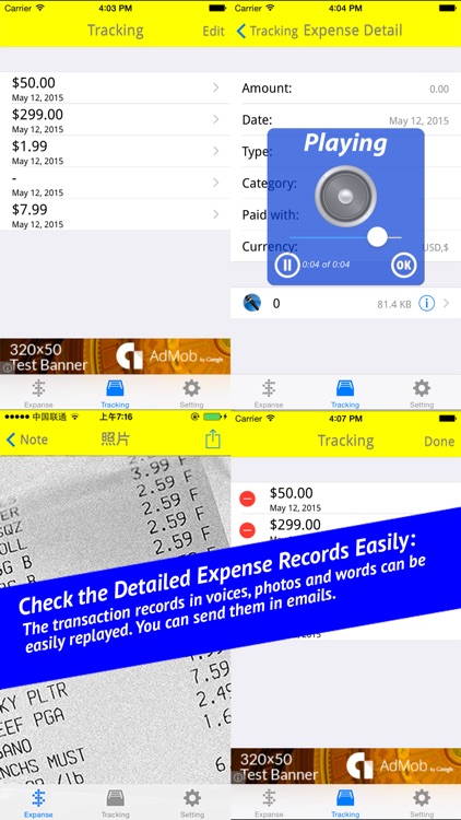 Flash Expense Tracker Lite - The most convenient way to tracking expenses. screenshot-3