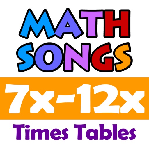 Math Songs: Times Tables 7x - 12x HD icon