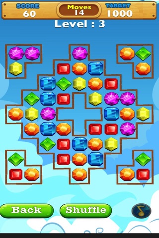 Gems Crush - Gem Blitz Solitaire! screenshot 3