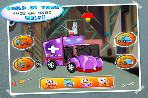 Ambulance Builder & Garage – Create Cars in Kids Workshop, Repair Autos in Mechanic Salon Game screenshot 2