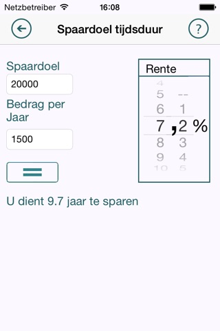 Spaar Calculator - De complete tool voor al uw rendement berekeningen screenshot 4