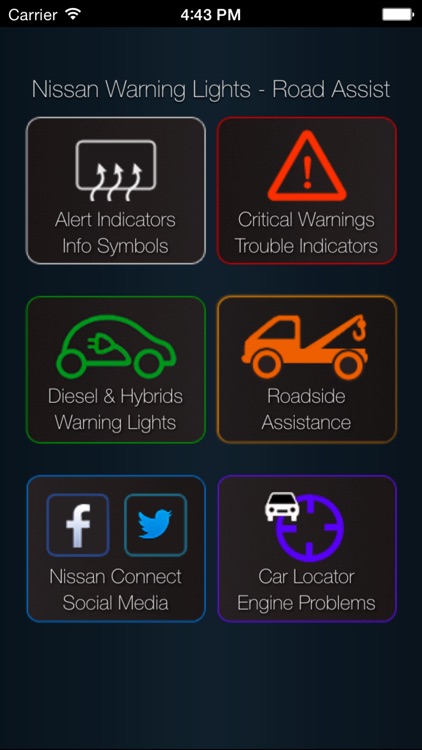 App for Nissan Cars - Nissan Warning Lights & Road Assistance - Car Locator