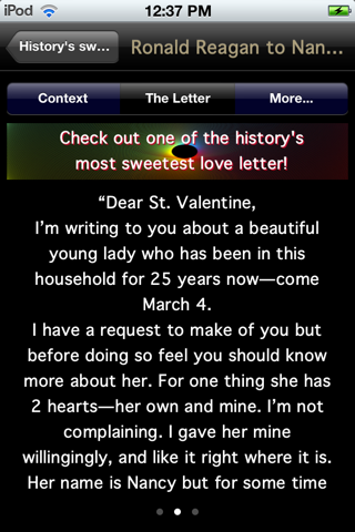History's Sweetest Love Letters screenshot 3
