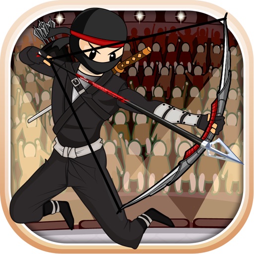 A shadow ninja bow and arrow shooter showdown- dont hit the rikishi sumo wrestler PRO icon