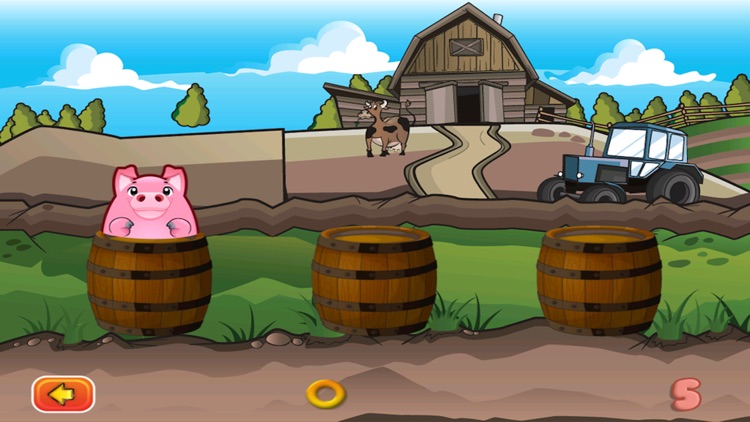 Happy Fat Pig Farm - Barrel Guessing Game- Free screenshot-4