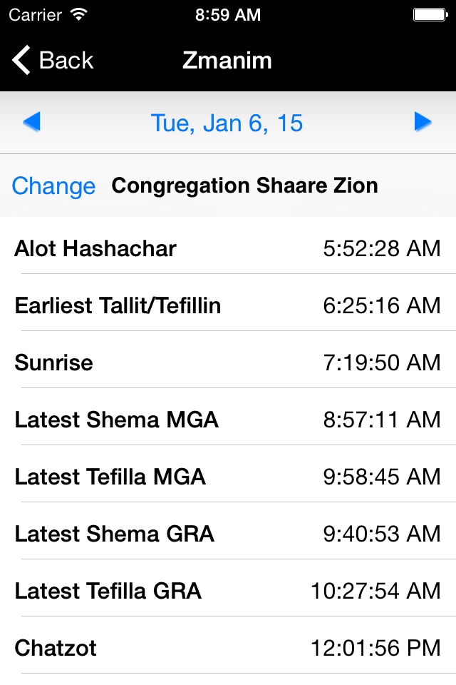 Congregation Shaare Zion screenshot 3