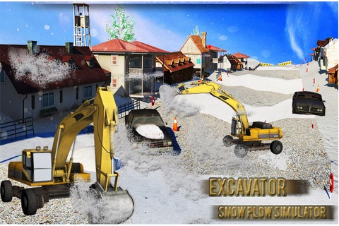 Snow Plowing Simulator - Heavy Excavator Machine 3D screenshot 4