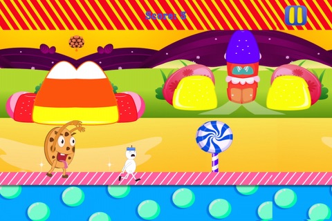 Run From Giant Cookie -  Sweet Dessert Escape Dash (Free) screenshot 2