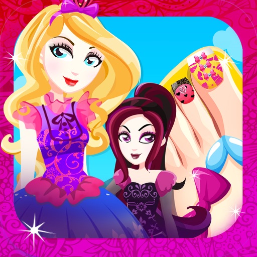 High Fashion Toe Nail Makeover : After Salon Beauty Dress Up for Girls Free Icon
