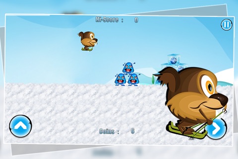 Rovio First Nut Adventure : The Squirrel Snow Glide Race - Premium screenshot 2